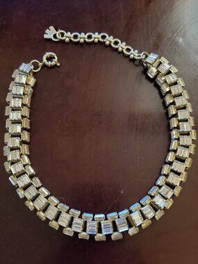 Lee Angel Neiman Marcus Women's Crystal Baguette Necklace NWOT 495